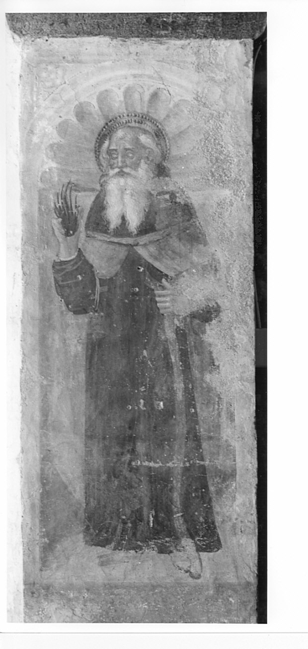 Sant'Antonio Abate (dipinto, elemento d'insieme) di Boselli Antonio (e aiuti) (primo quarto sec. XVI)