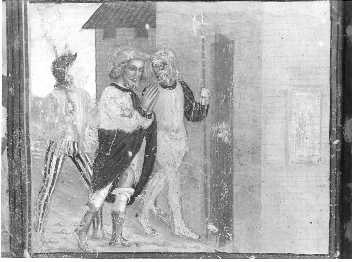 San Rocco condotto in carcere (dipinto, elemento d'insieme) di Boselli Antonio (e aiuti) (primo quarto sec. XVI)