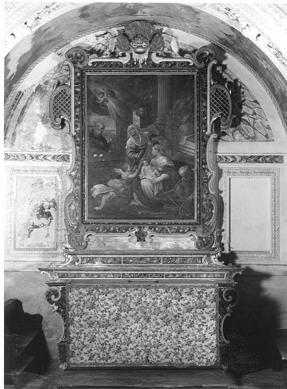 cornice di dipinto, opera isolata - bottega bergamasca (ultimo quarto sec. XVI)