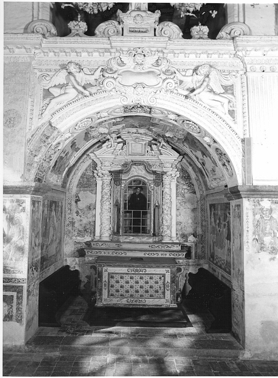 decorazione plastica, complesso decorativo - bottega bergamasca (seconda metà, metà sec. XVI, sec. XVII)