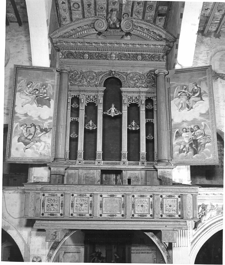 organo, complesso decorativo di Antegnati Costanzo, Bagnatori Pietro Maria detto Bagnadore (ultimo quarto sec. XVI)