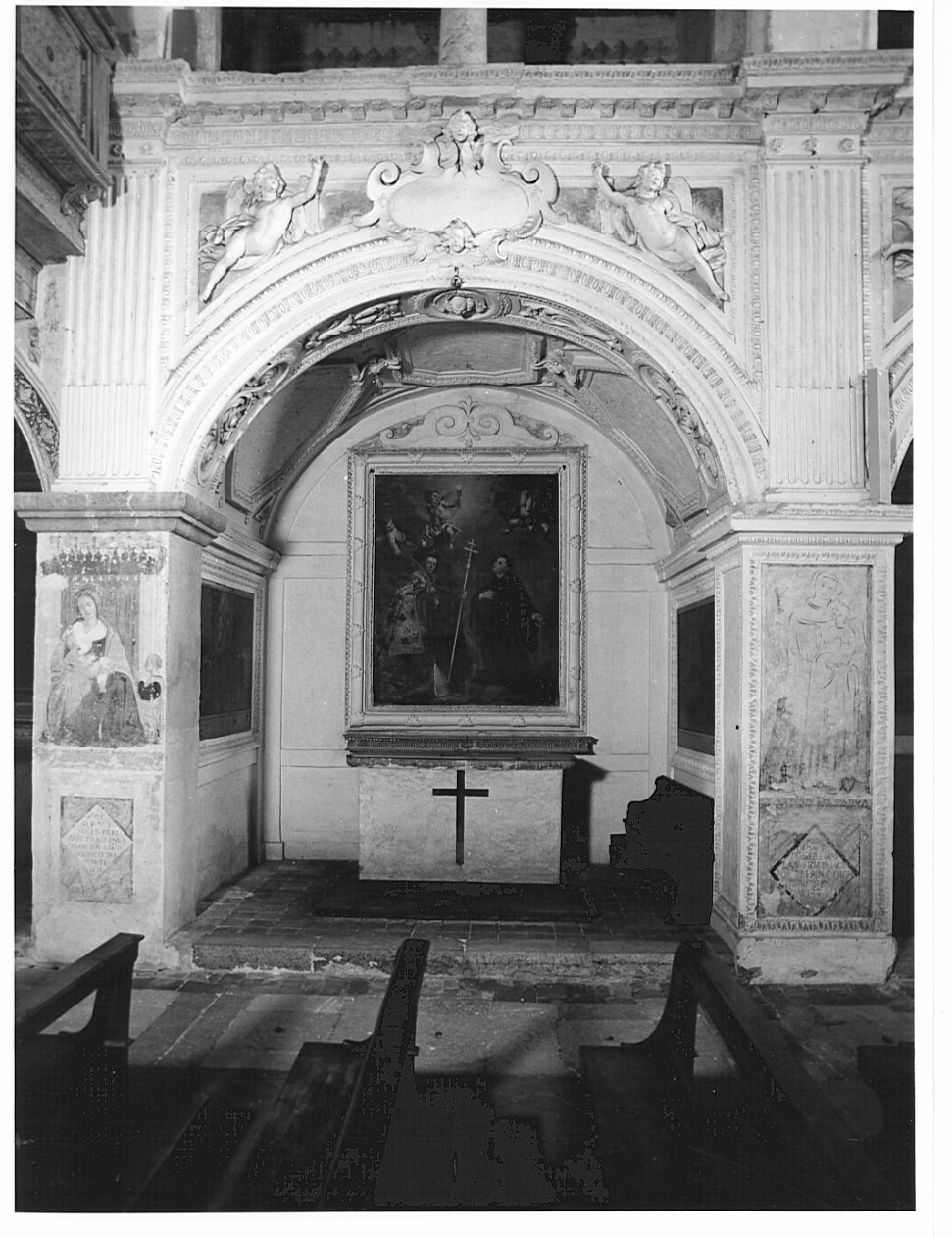 decorazione plastica, complesso decorativo - bottega bergamasca (ultimo quarto, metà, terzo quarto sec. XVI, sec. XVII, sec. XX)