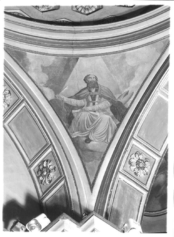 Sant'Agostino (dipinto) di Brighenti Giovanni Battista (attribuito) (sec. XIX)