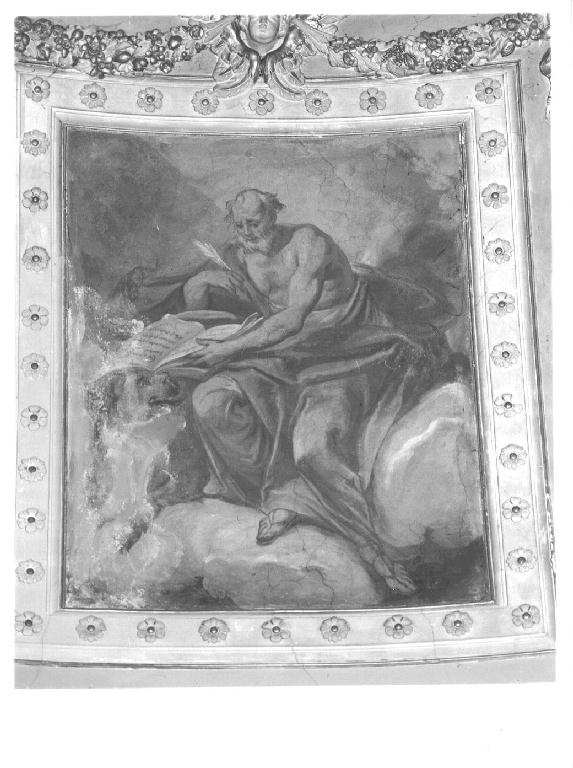 San Marco scrive il Vangelo (dipinto, elemento d'insieme) - ambito bergamasco (sec. XVIII)