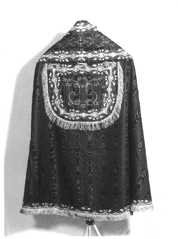 piviale, elemento d'insieme - manifattura lombarda (secc. XIX/ XX)