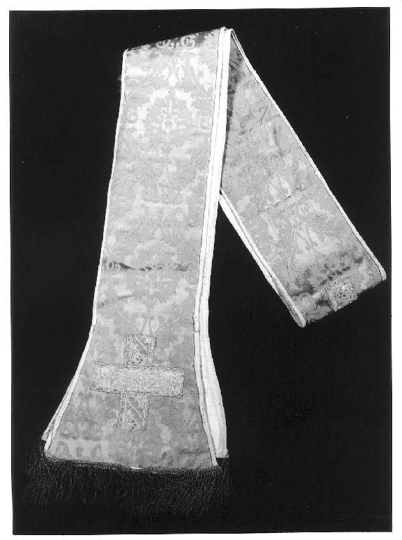 stola, elemento d'insieme - manifattura lombarda (ultimo quarto sec. XVII)