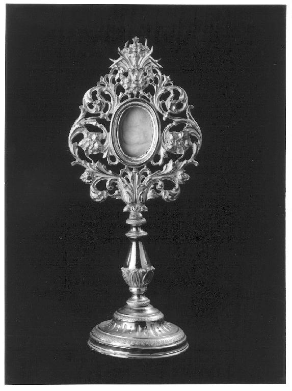 reliquiario - a ostensorio, opera isolata - produzione lombarda (prima metà sec. XX)