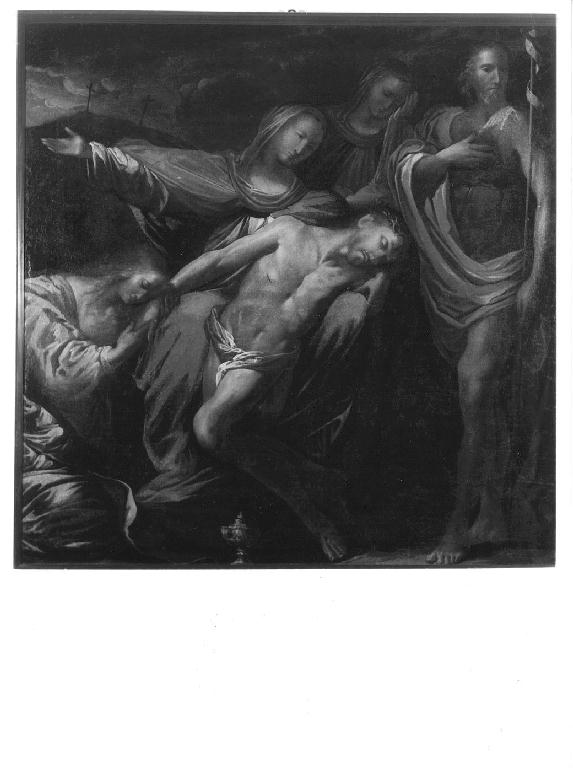 Compianto sul Cristo morto, compianto sul Cristo morto (dipinto, opera isolata) - ambito lombardo (secondo quarto sec. XVII)