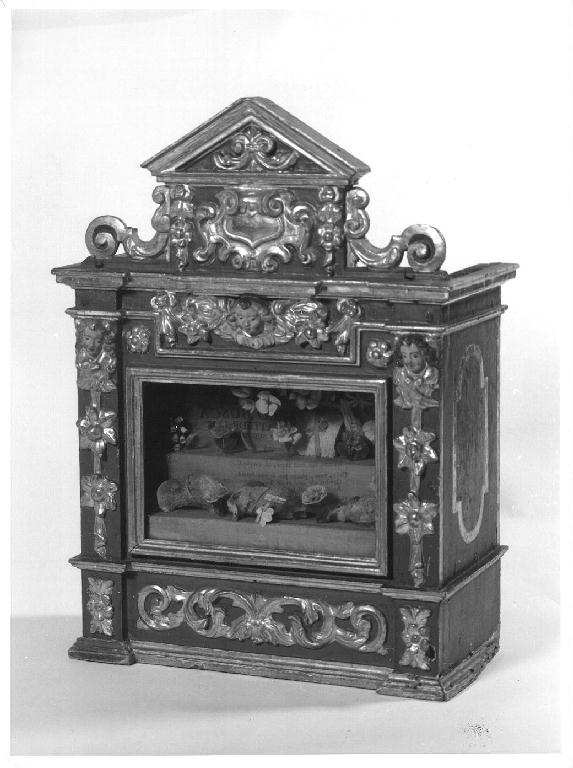 reliquiario architettonico, serie - produzione lombarda (sec. XVII)