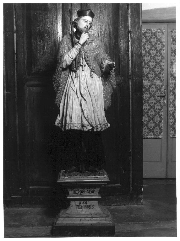 San Giovanni Nepomuceno (statua, opera isolata) - bottega italiana (seconda metà sec. XIX)