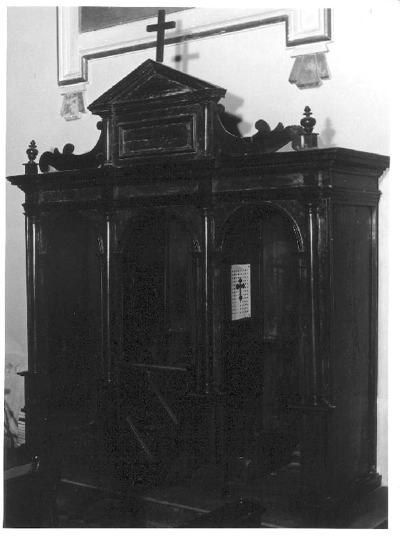 confessionale, serie - bottega lombarda (terzo quarto sec. XVIII, sec. XX)