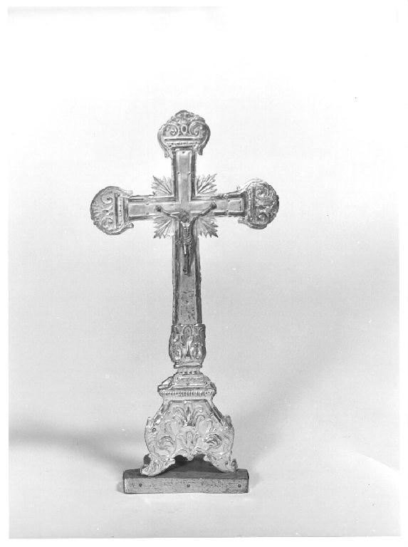 croce da tavolo, opera isolata - bottega lombarda (secondo quarto sec. XVII)