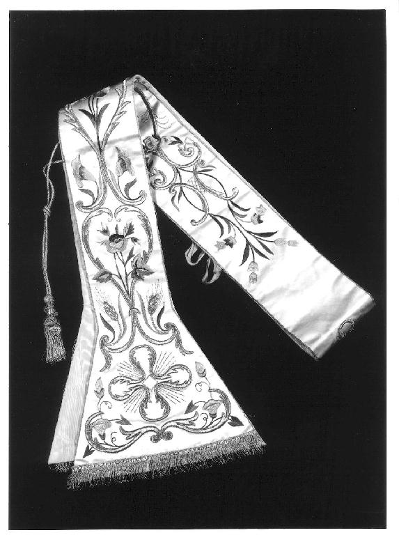 stolone di pianeta, opera isolata - manifattura lombarda (prima metà sec. XX)