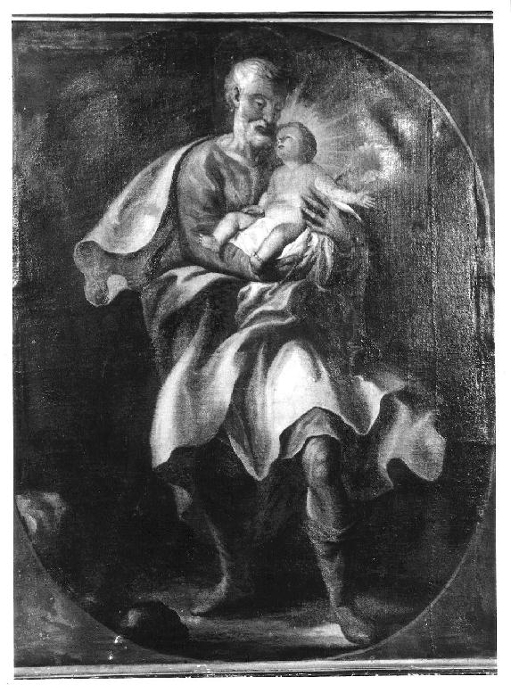San Giuseppe e Gesù Bambino (dipinto, opera isolata) - ambito bergamasco (sec. XX)
