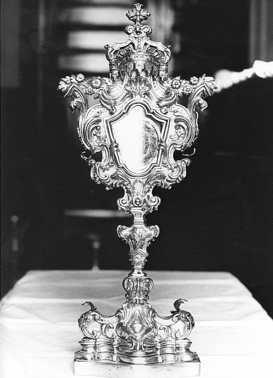 reliquiario - a ostensorio, opera isolata - bottega lombarda (sec. XVIII)