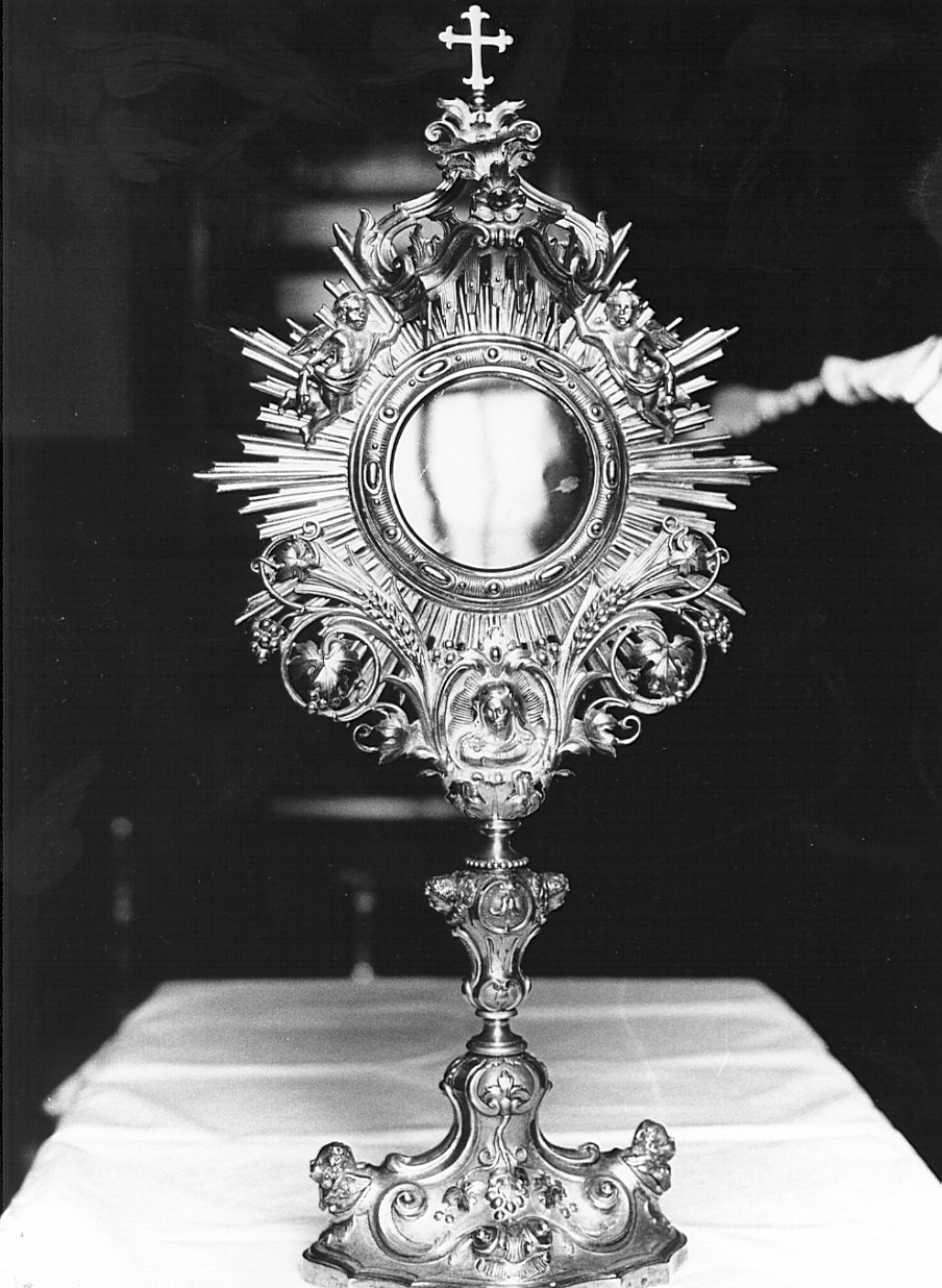 ostensorio - a raggiera, opera isolata - bottega lombarda (sec. XIX)