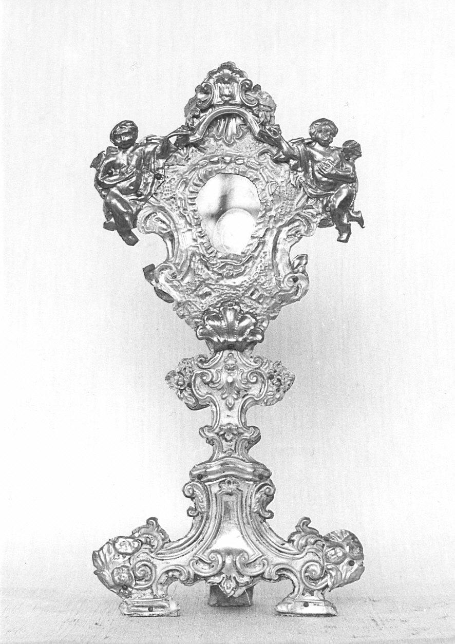 reliquiario - a ostensorio, opera isolata - bottega lombarda (sec. XVIII)