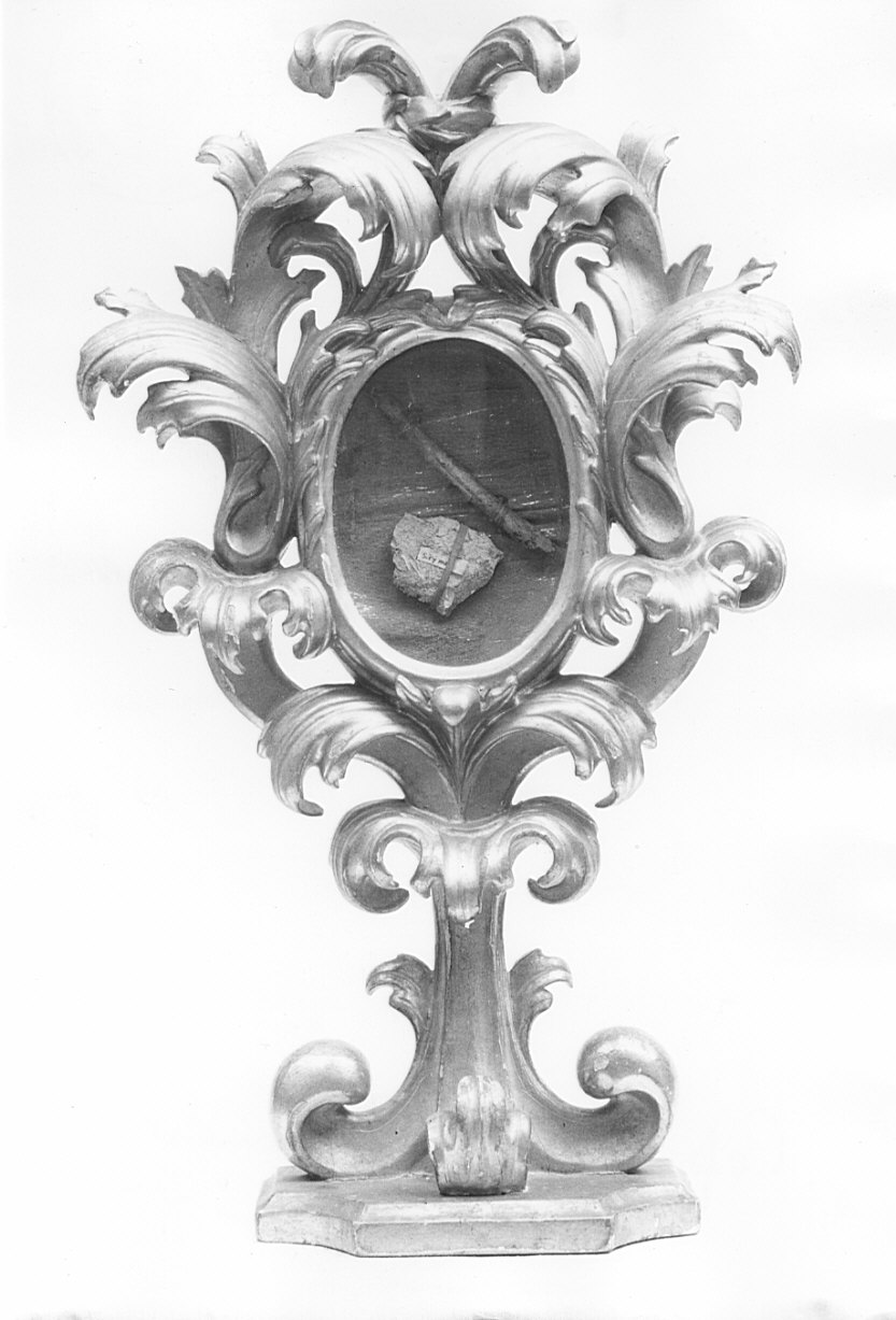 reliquiario - a ostensorio, coppia - bottega lombarda (prima metà sec. XVIII)