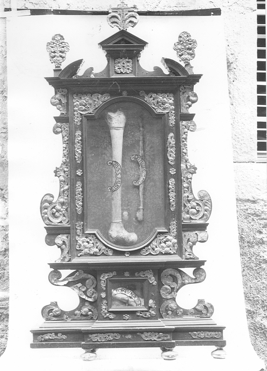 reliquiario - a tabella, coppia - bottega lombarda (prima metà sec. XVIII)