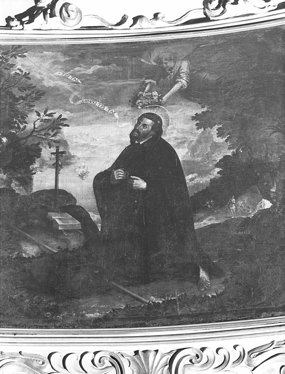 Sant'Ignazio nel ritiro di Manresa (dipinto) - ambito lombardo (sec. XVII)