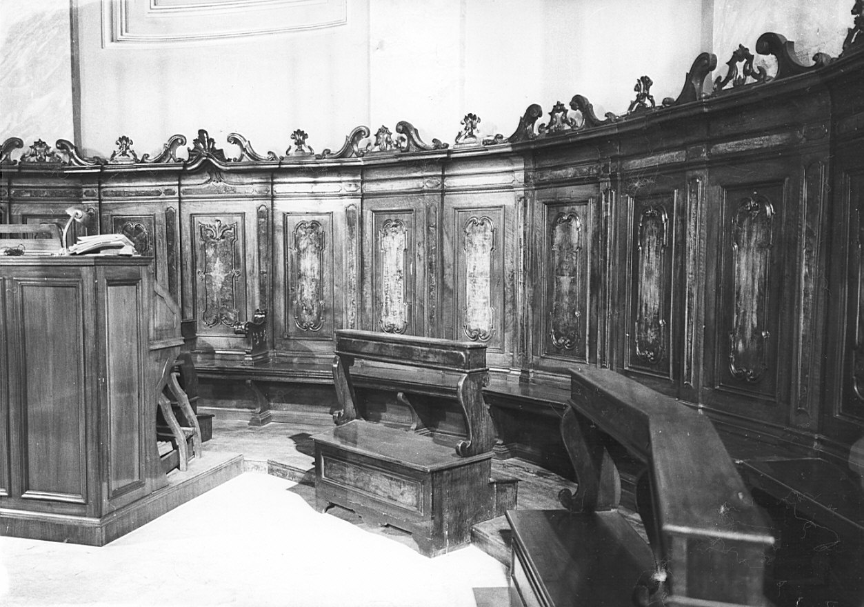 stalli del coro, opera isolata - bottega lombarda (sec. XVIII)