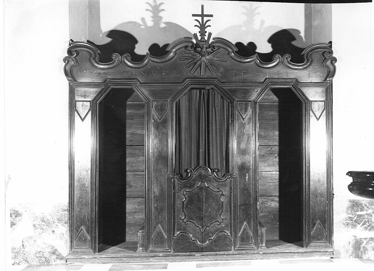 confessionale, elemento d'insieme - ambito lombardo (sec. XVIII)