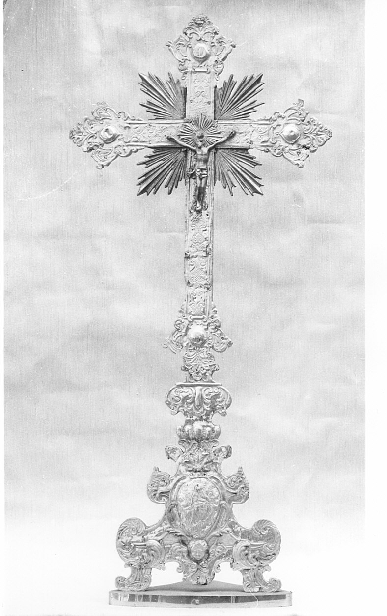croce d'altare, opera isolata - bottega lombarda (sec. XVIII)
