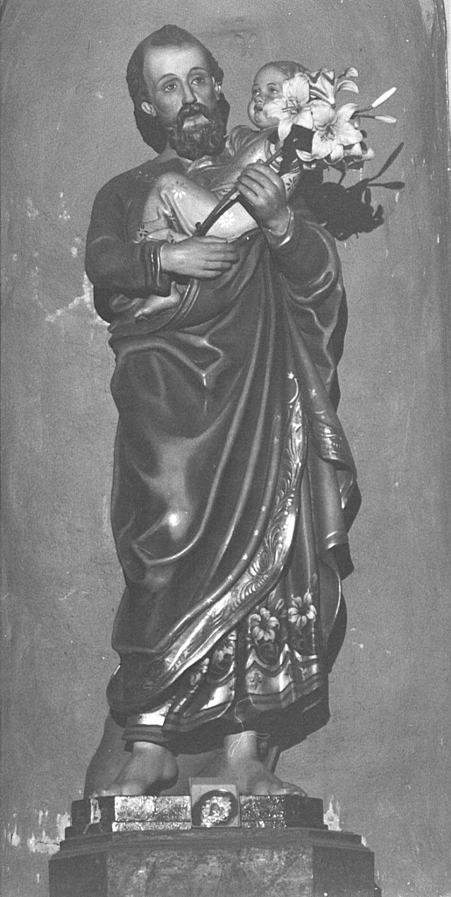 San Giuseppe e Gesù Bambino (statua, opera isolata) - bottega lombarda (sec. XIX)