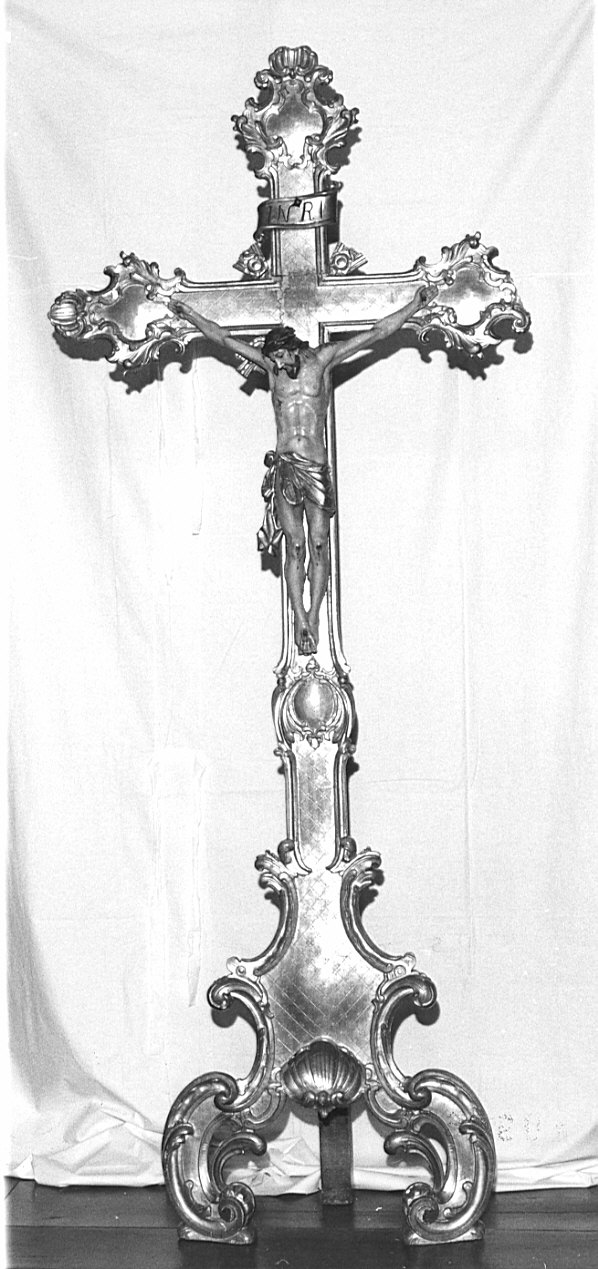 croce d'altare, opera isolata - bottega lombarda (fine sec. XVIII)
