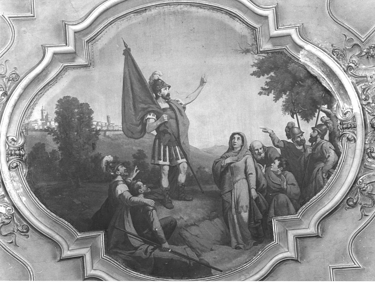 predica di Sant'Alessandro (dipinto, opera isolata) di Spinelli Abramo (inizio sec. XX)