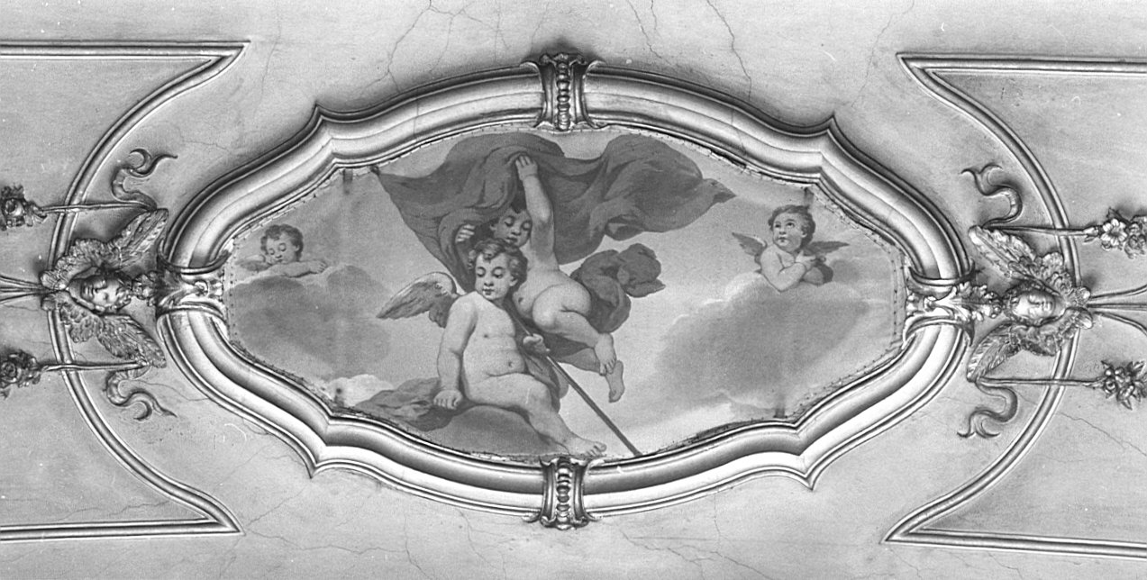 angeli con simboli (dipinto, opera isolata) di Spinelli Abramo (inizio sec. XX)