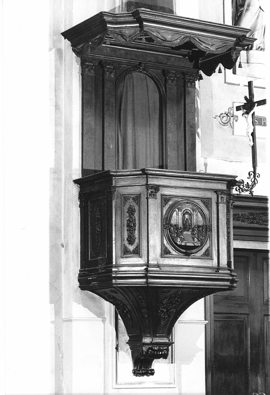 pulpito, opera isolata - bottega lombarda (sec. XVIII)