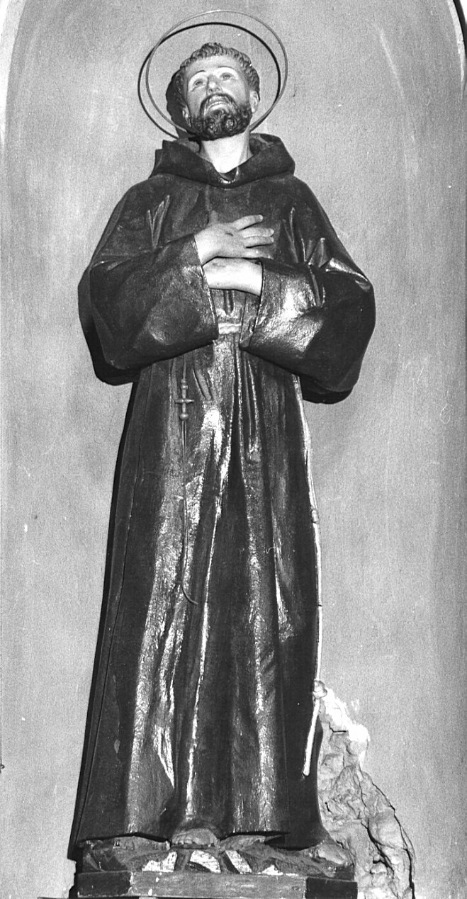San Francesco (statua, opera isolata) - bottega lombarda (sec. XIX)