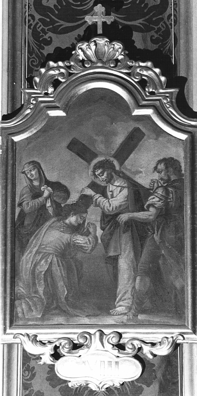 stazione VIII: Gesù consola le donne di Gerusalemme (statua, opera isolata) - ambito lombardo (sec. XIX)