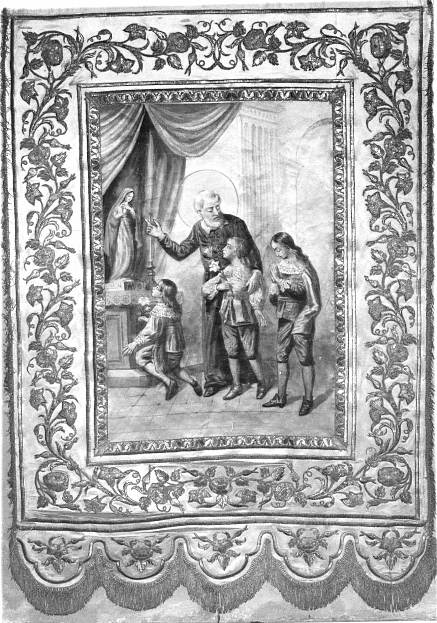 stendardo processionale, opera isolata - manifattura italiana (fine/inizio secc. XIX/ XX)