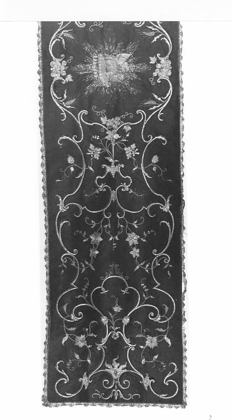 velo omerale, opera isolata - manifattura italiana (sec. XIX)