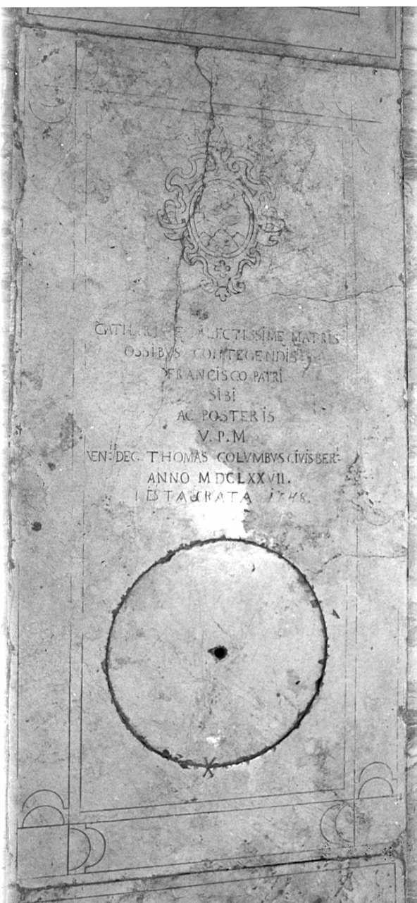 lapide tombale, opera isolata - bottega lombarda (sec. XVII)