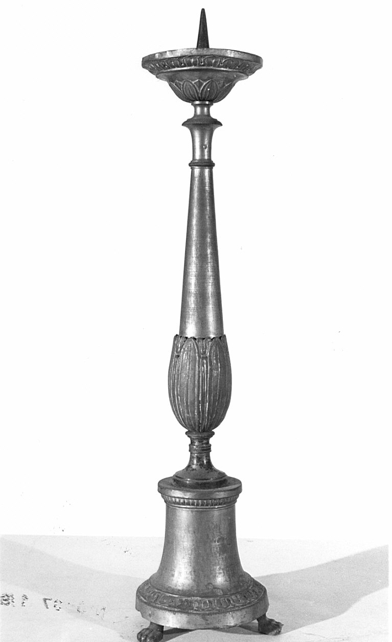 candeliere d'altare, serie - bottega lombarda (sec. XIX)