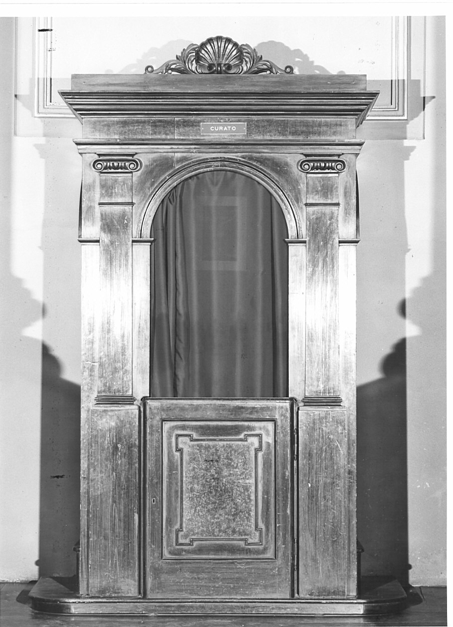 confessionale, opera isolata - bottega lombarda (seconda metà sec. XIX)
