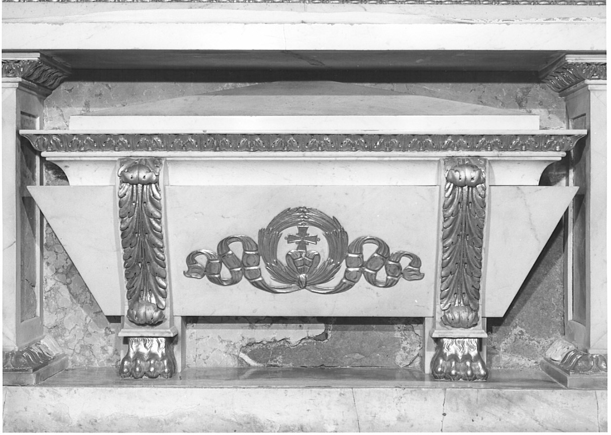 sarcofago, elemento d'insieme - bottega lombarda (sec. XIX)