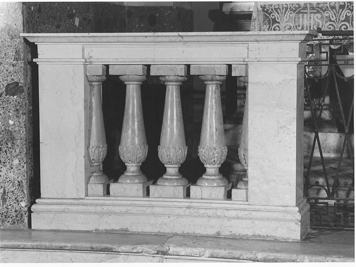 balaustrata, coppia - bottega lombarda (sec. XIX)