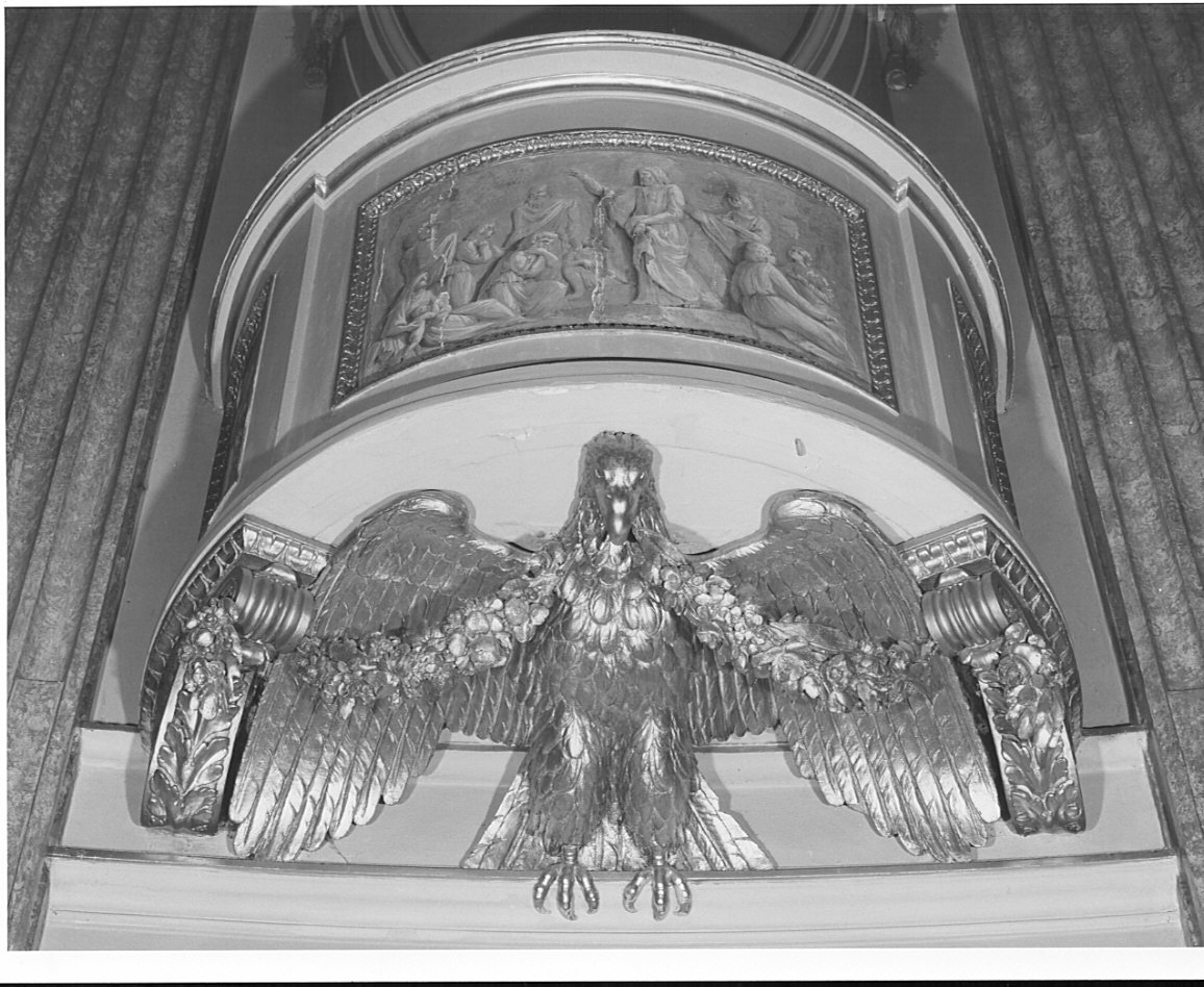 aquila (scultura, coppia) di Soldati Pietro (inizio sec. XIX)