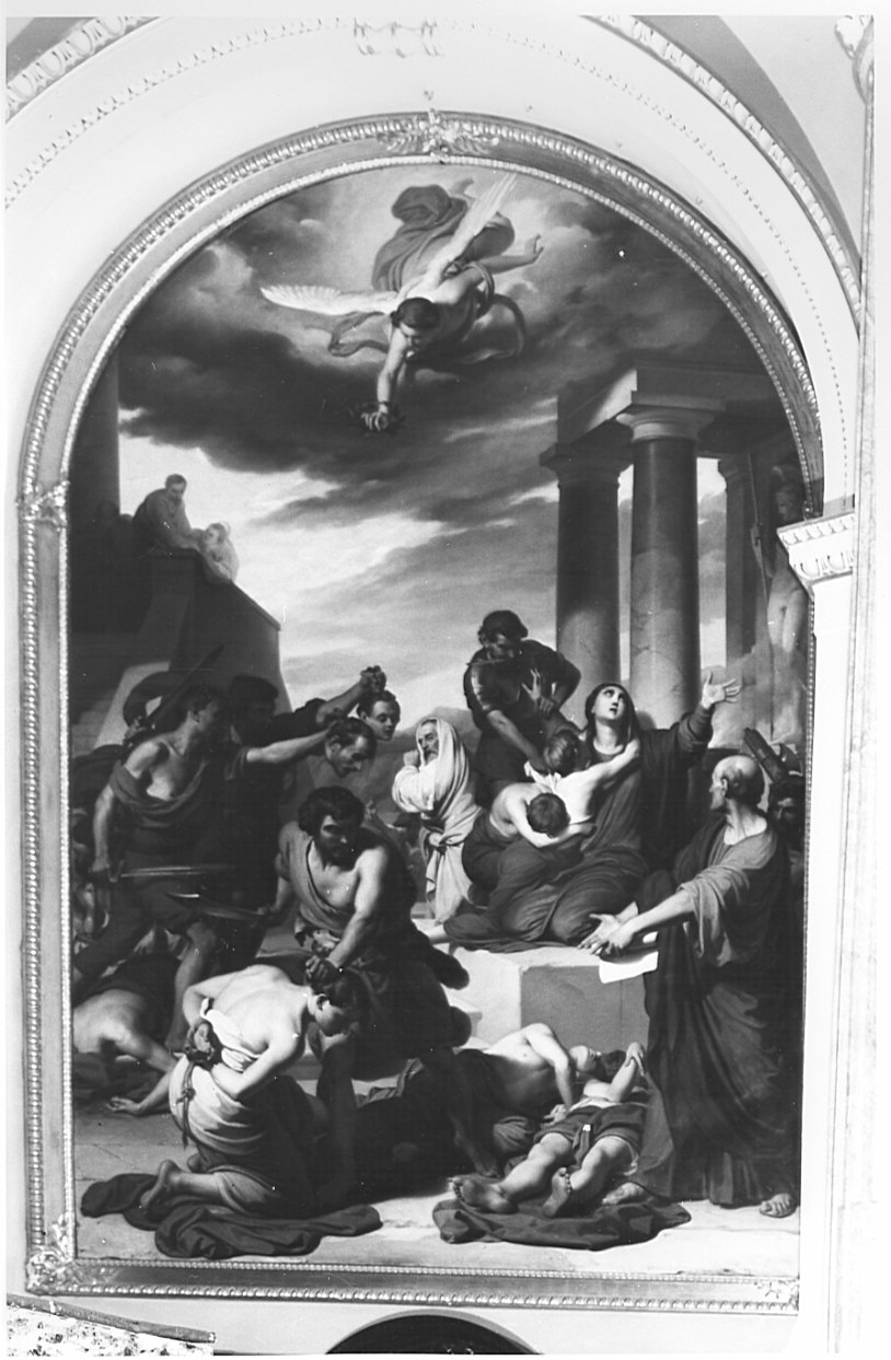 martirio dei sette fratelli Maccabei (dipinto, opera isolata) di Coghetti Francesco (sec. XIX)