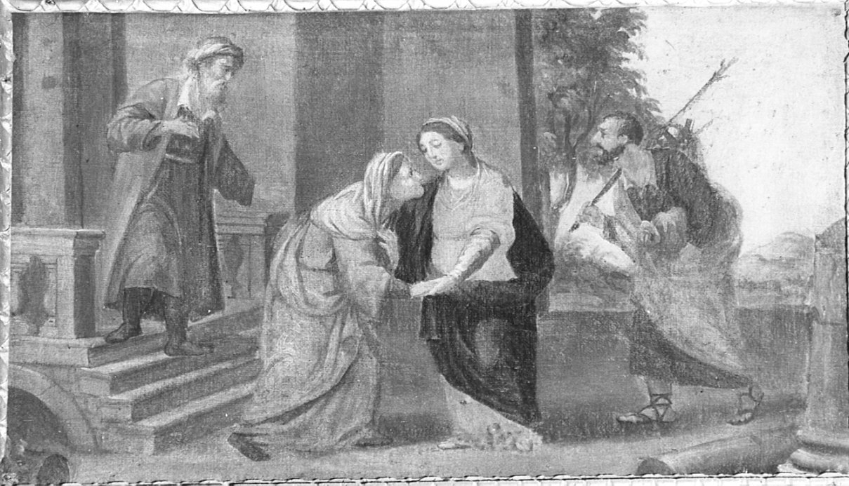 visitazione (dipinto, elemento d'insieme) di Cavagna Gian Paolo (cerchia) (inizio sec. XVII)