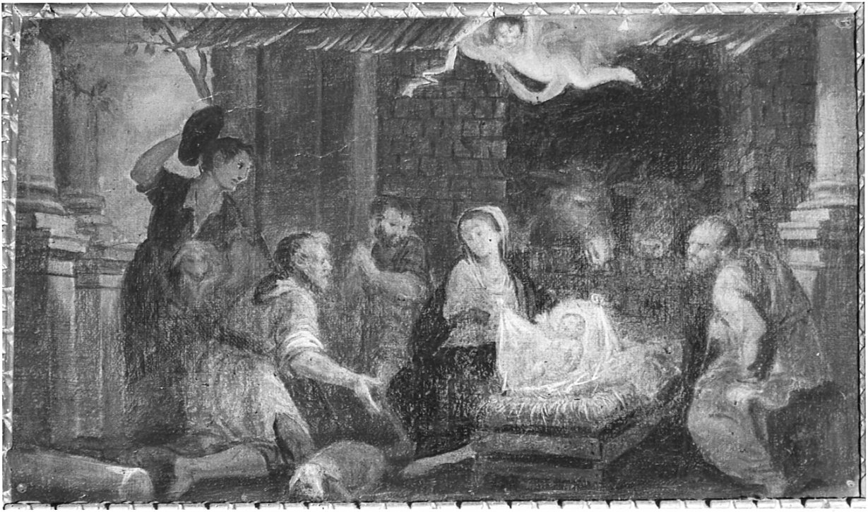 adorazione dei pastori (dipinto, elemento d'insieme) di Cavagna Gian Paolo (cerchia) (inizio sec. XVII)