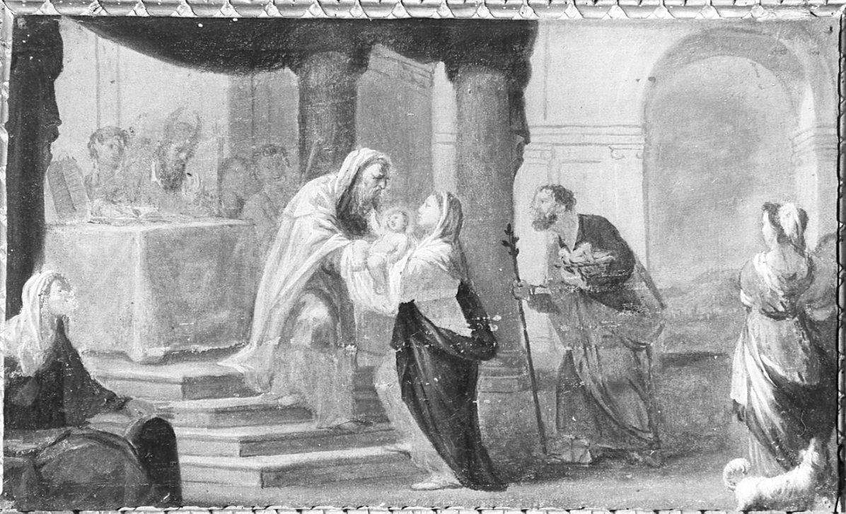 presentazione di Gesù al tempio (dipinto, elemento d'insieme) di Cavagna Gian Paolo (cerchia) (inizio sec. XVII)