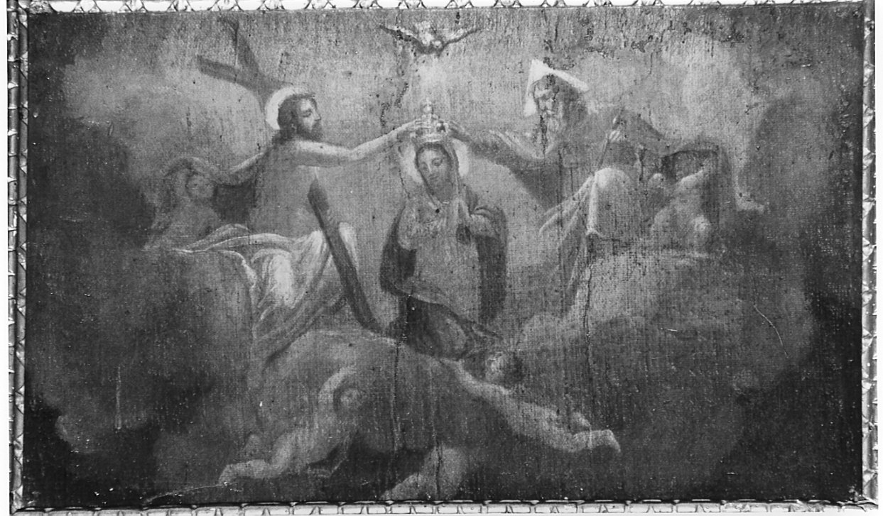 incoronazione di Maria Vergine (dipinto, elemento d'insieme) di Cavagna Gian Paolo (cerchia) (inizio sec. XVII)