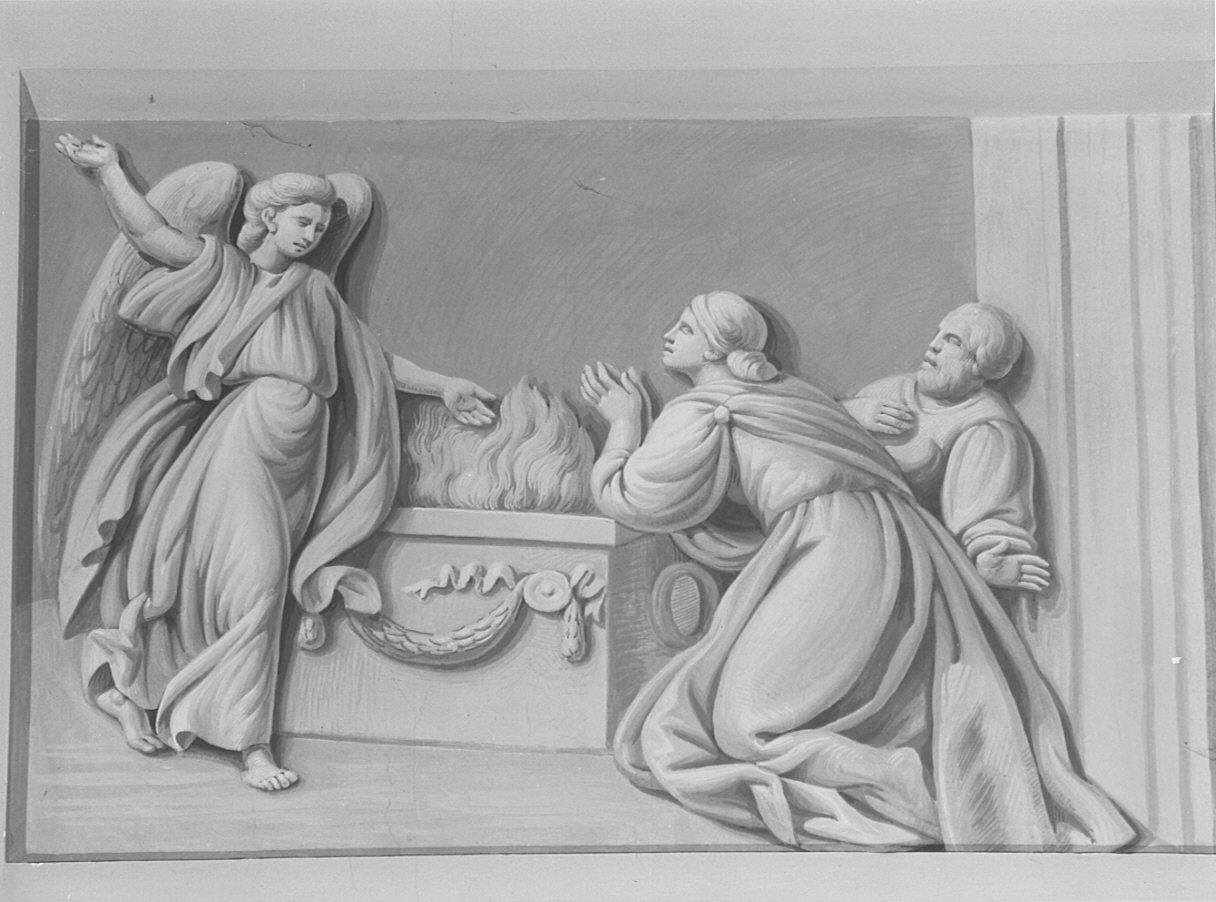 sacrificio dei genitori di Sansone (dipinto, opera isolata) di Comerio Filippo (maniera) (inizio sec. XIX)