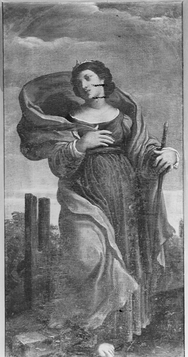 Santa Caterina d'Alessandria (dipinto, opera isolata) - ambito emiliano (seconda metà sec. XVII)