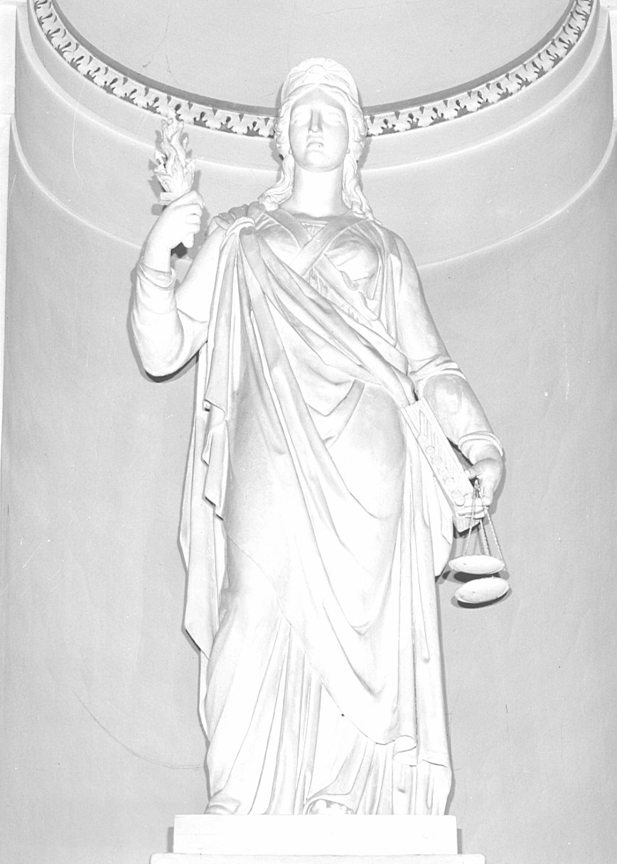 giustizia (statua, opera isolata) - bottega lombarda (sec. XIX)